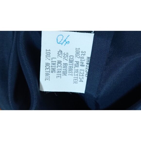 Laundry by Shelli Segal Navy Blue Maxi Dress Criss Cross Back Formal Gown Size 2 - Picture 7 of 9